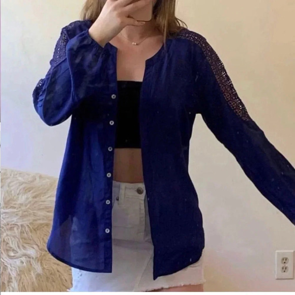 Sweaters - Blue Cardigan